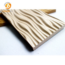 Core Material MDF Interior Decoration 3D Wave Panel for Office